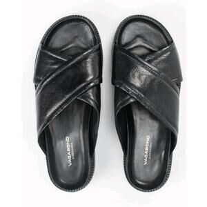 Vagabond Irene sandals black leather criss cross platform sandals black sz 39